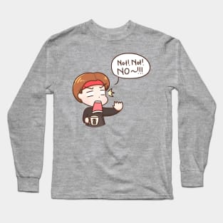 BTS V Kim Taehyung not not no Long Sleeve T-Shirt